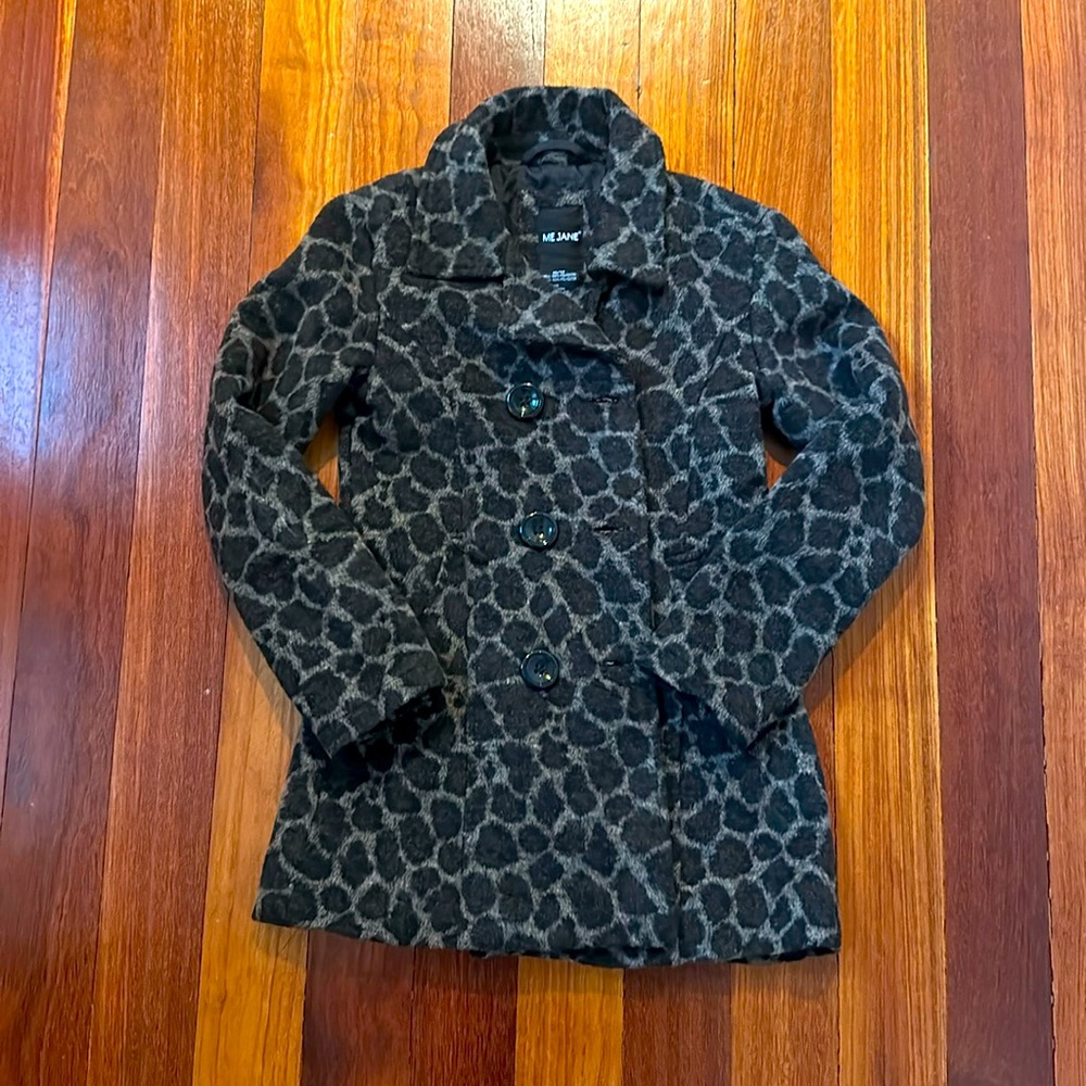 Cheetah Print Girls Coat - size 10/12